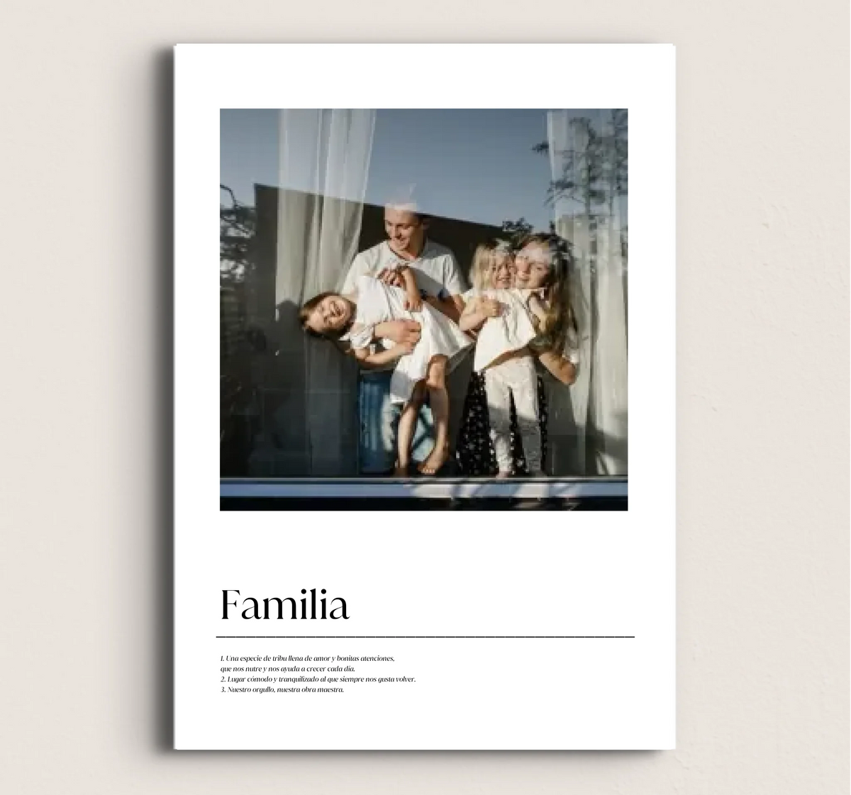 POSTER DE FAMILIA EN FOTOS