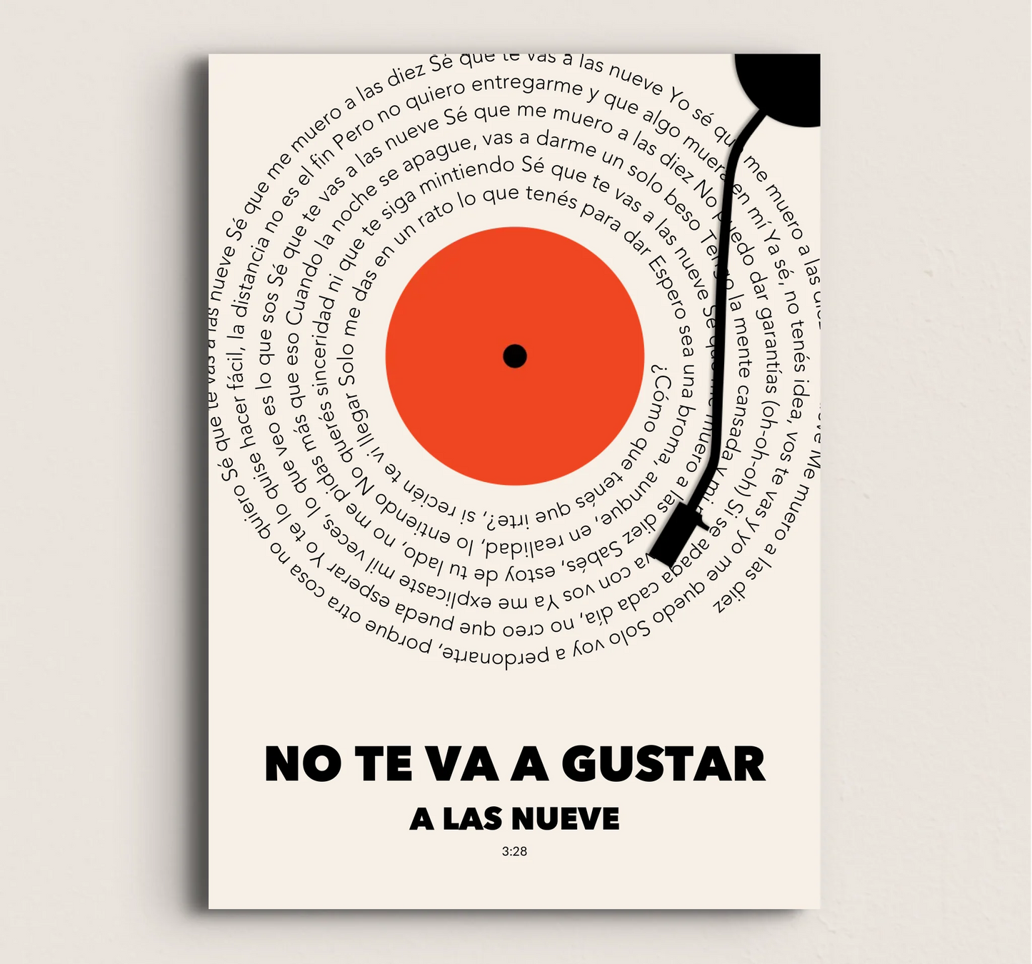 POSTER DEL VINILO