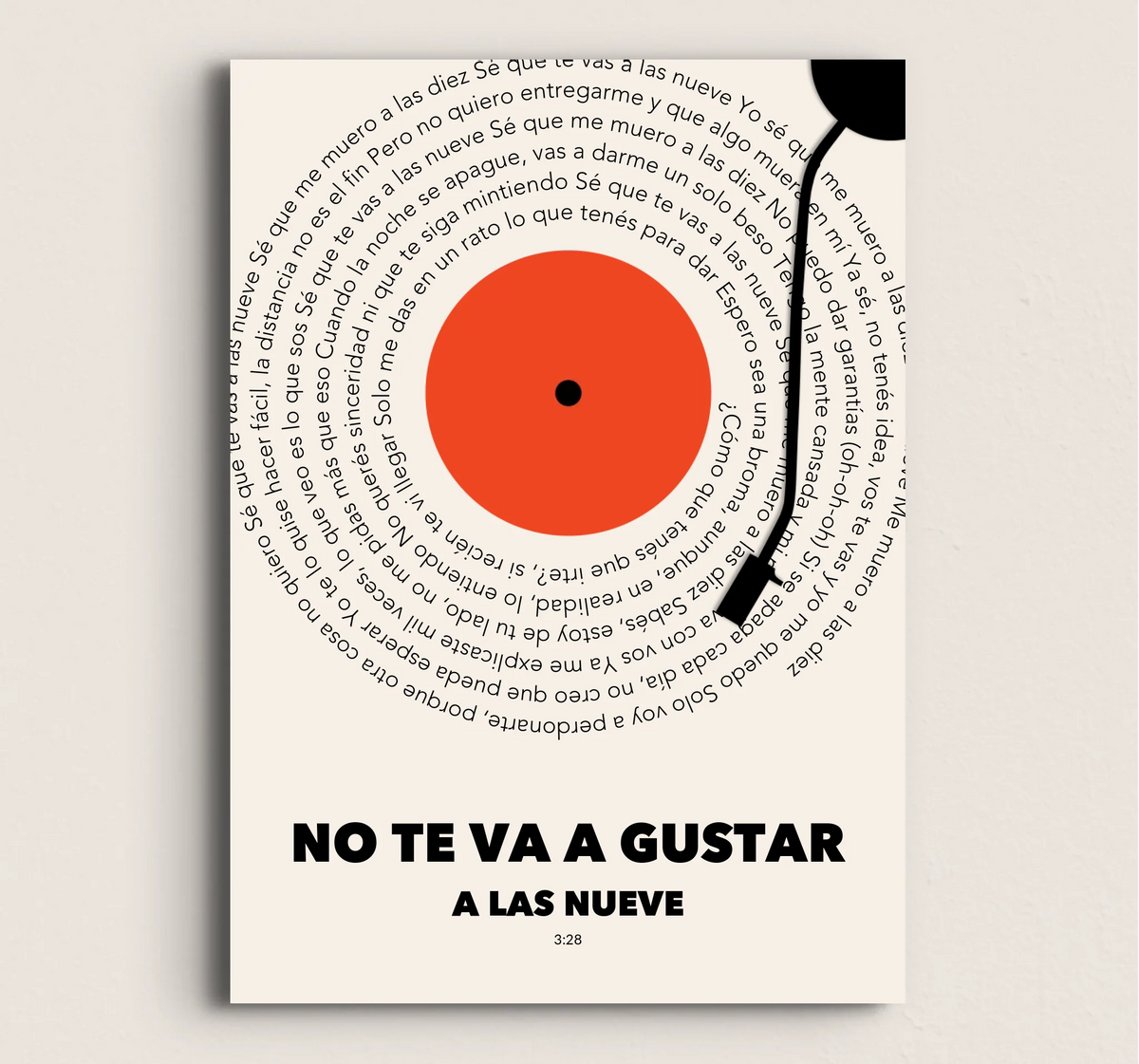 POSTER DEL VINILO