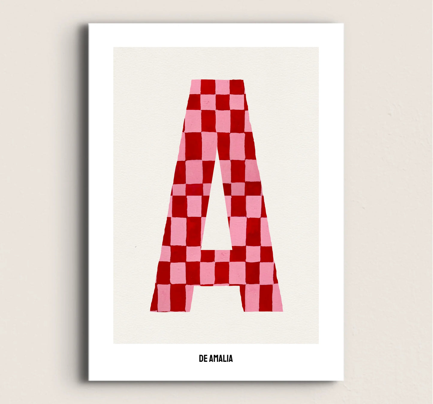 POSTER LETRA ROSA