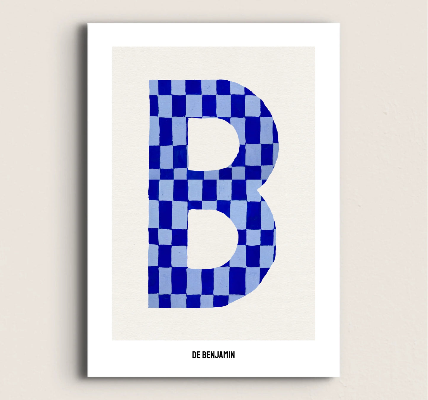 POSTER LETRA AZUL