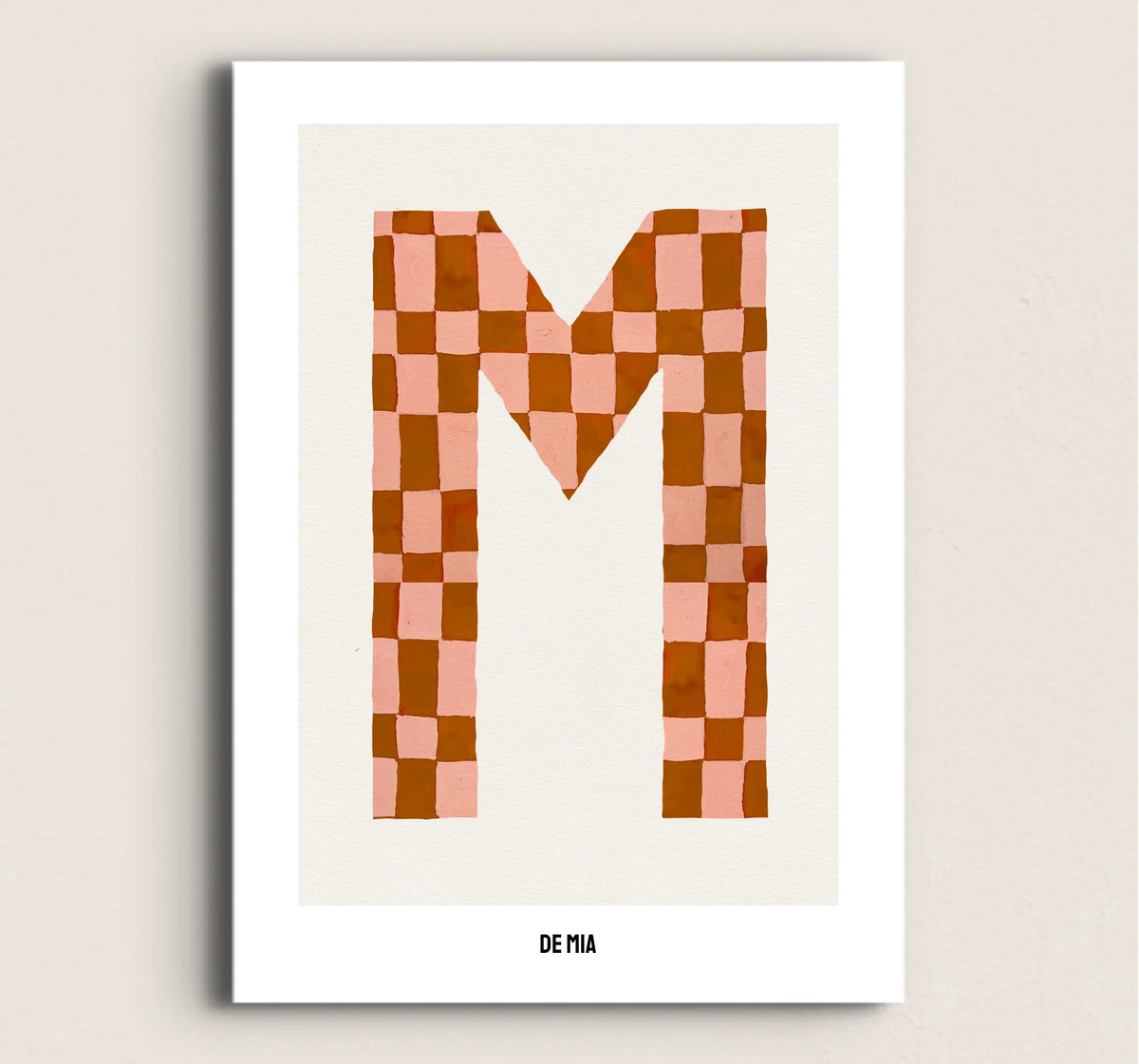 POSTER LETRA BEIGE