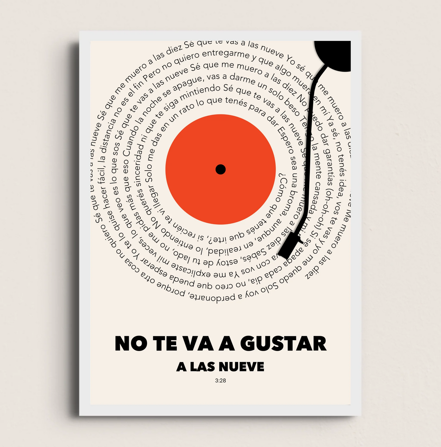 POSTER DEL VINILO