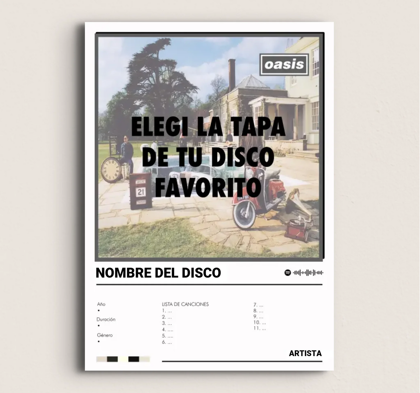 POSTER DEL DISCO