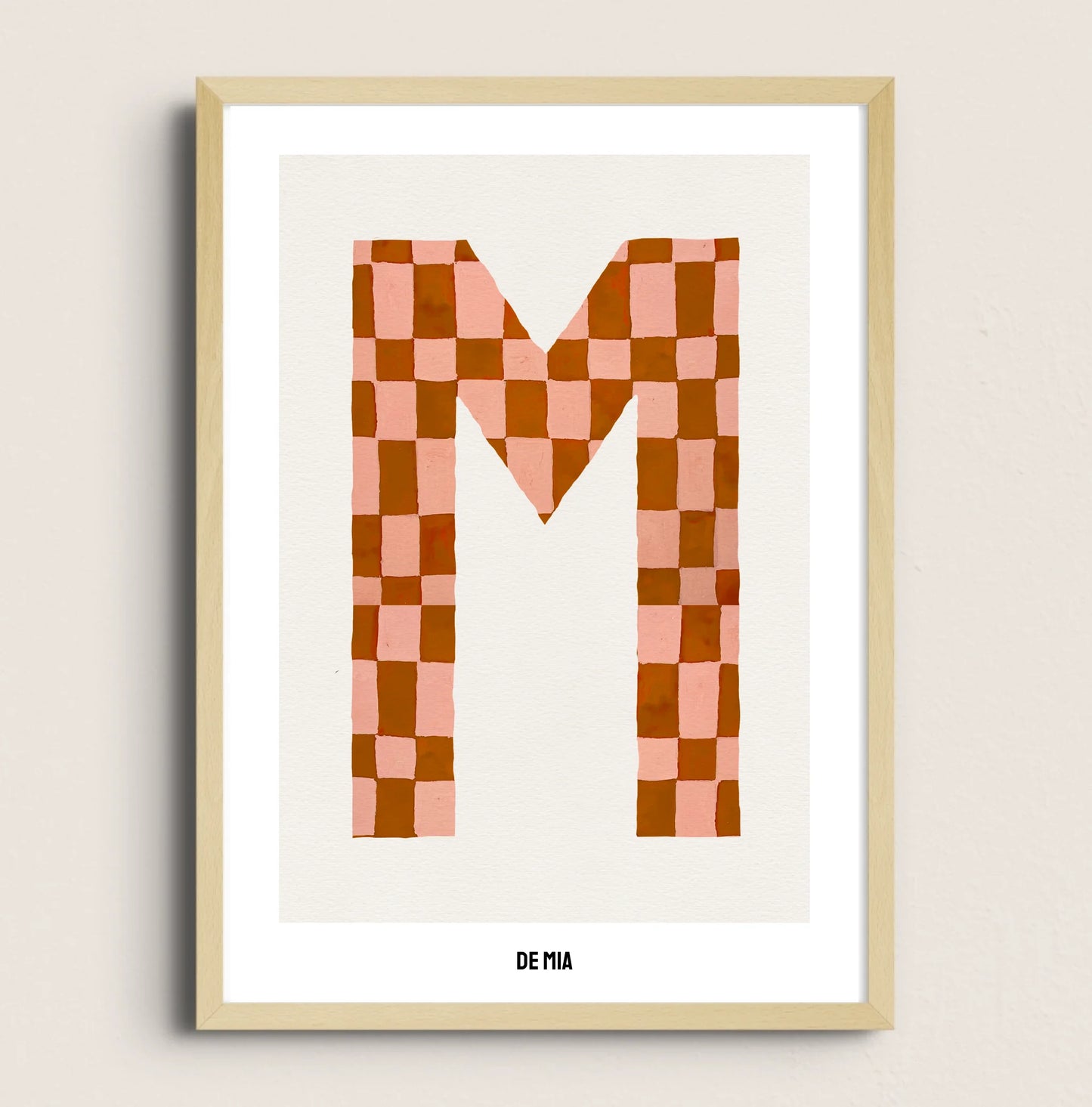POSTER LETRA BEIGE