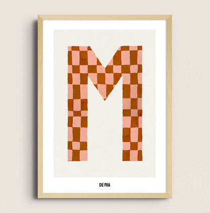 POSTER LETRA BEIGE