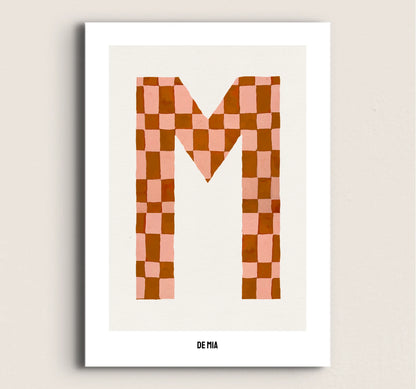 POSTER LETRA BEIGE