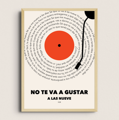 POSTER DEL VINILO
