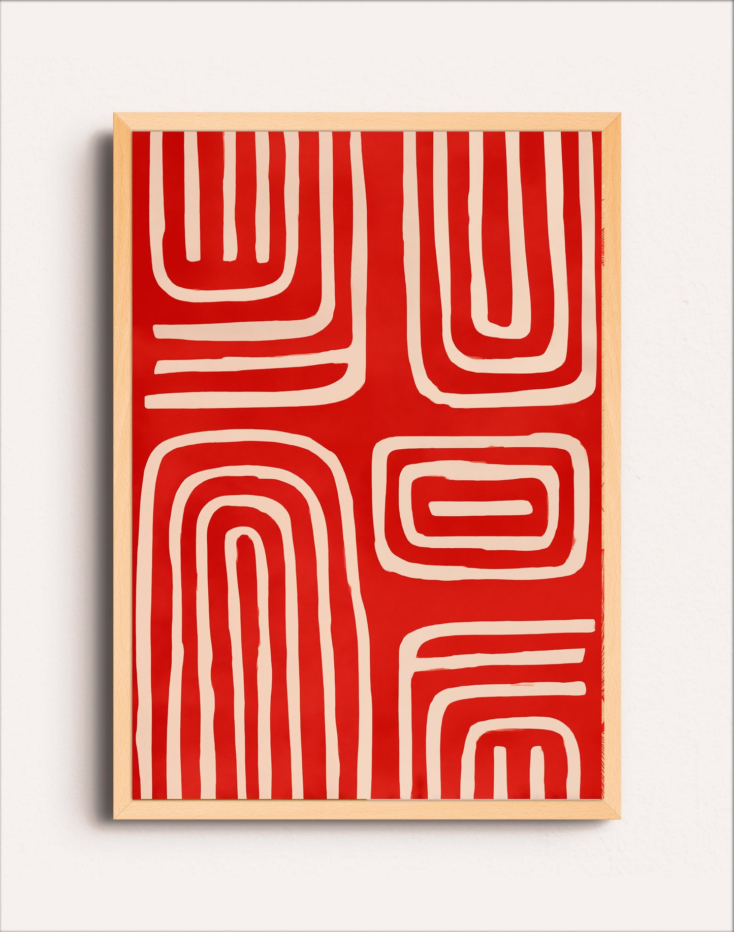 ABSTRACT RED