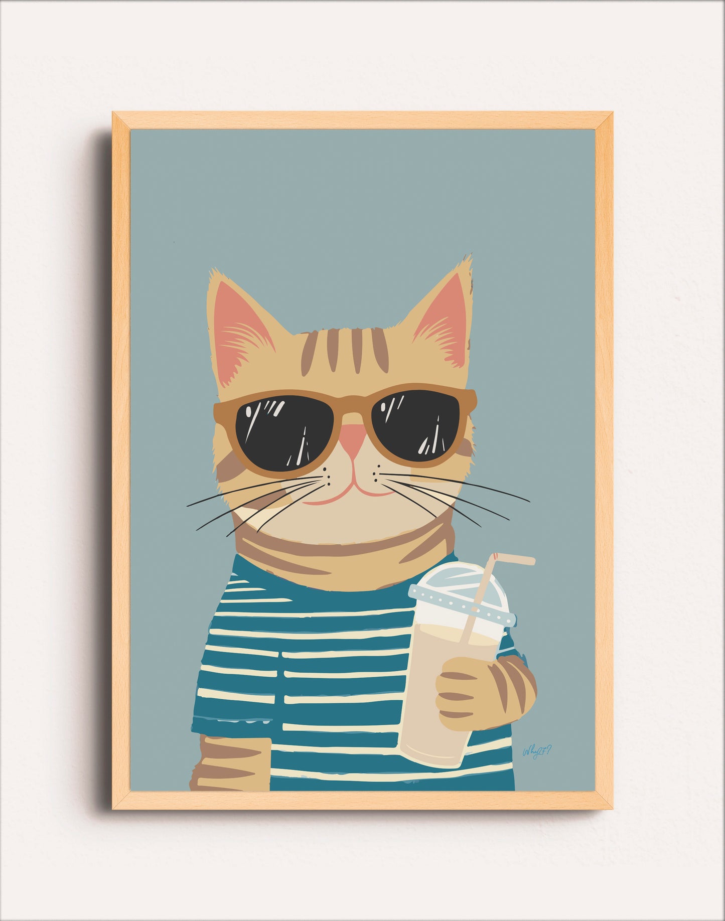 GATO CON MILKSHAKE