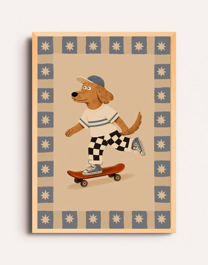 PERRO EN SKATE