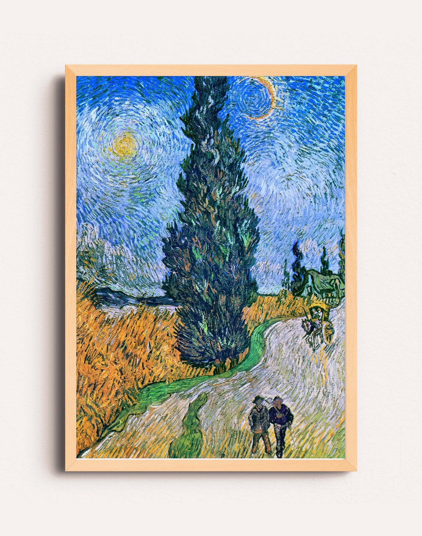 COUNTRY ROAD IN PROVENCE BY NIGHT