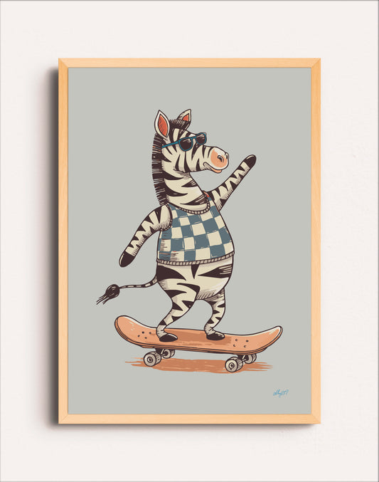 SKATER ZEBRA
